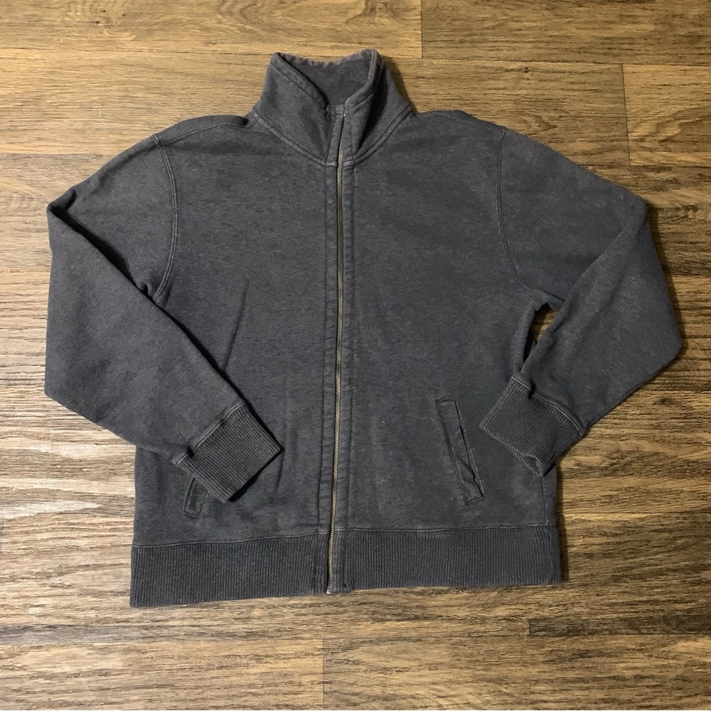 Men's Gap Full Zip Fleece Gray Size Large